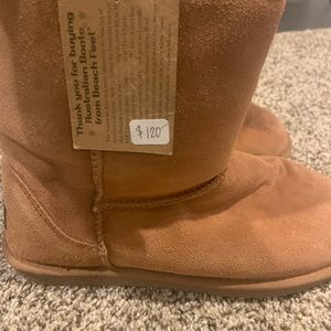 Beach Feet Australian Boots Size 9 Cozy Casual Sherpa Warm